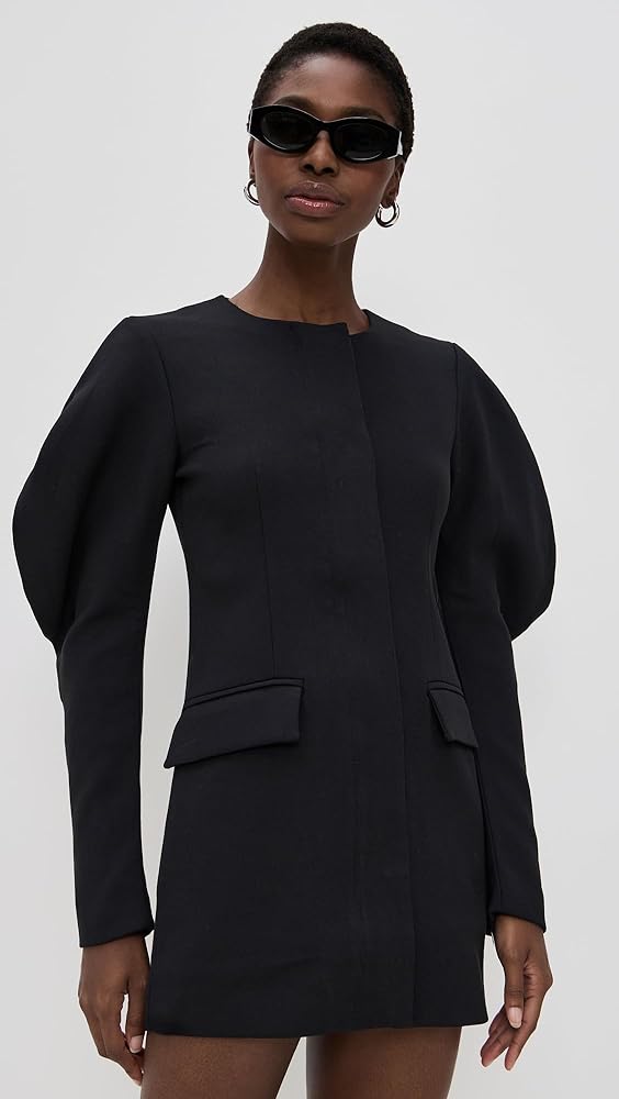 Line & Dot Women's Georgia Mini Dress, Black, XS at Amazon Women's